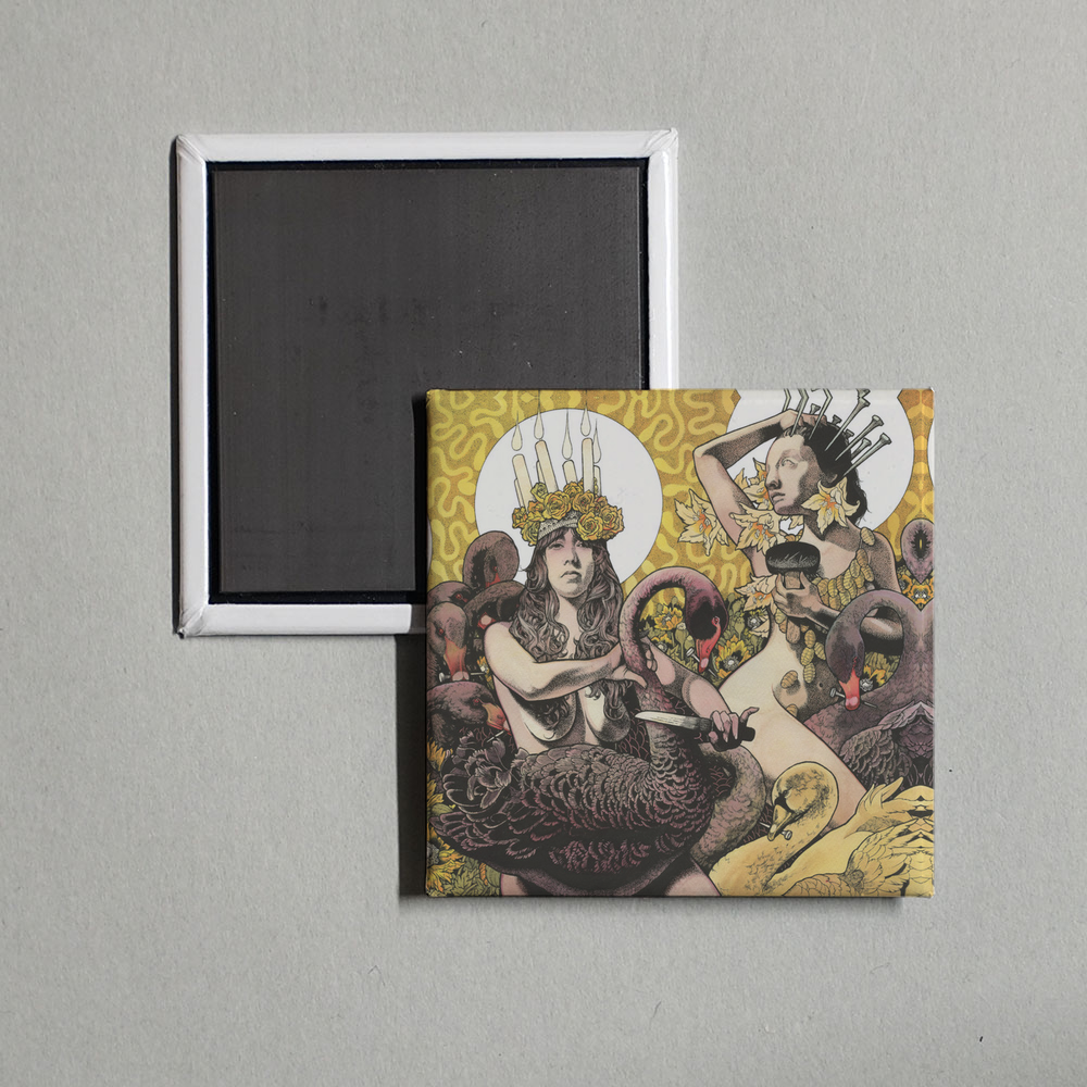 Baroness - Yellow & Green Album Cover Fridge Magnet