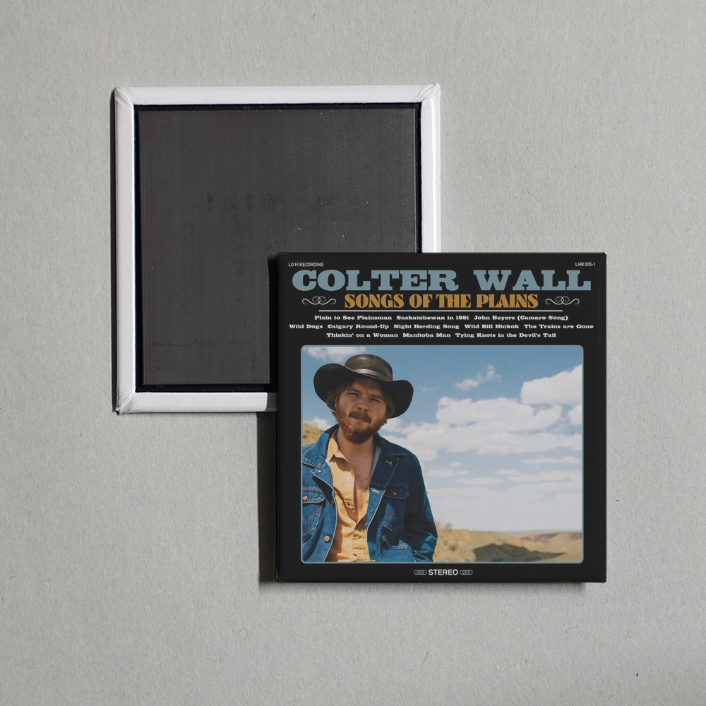 Colter Wall - Songs of the Plains Album Cover Fridge Magnet
