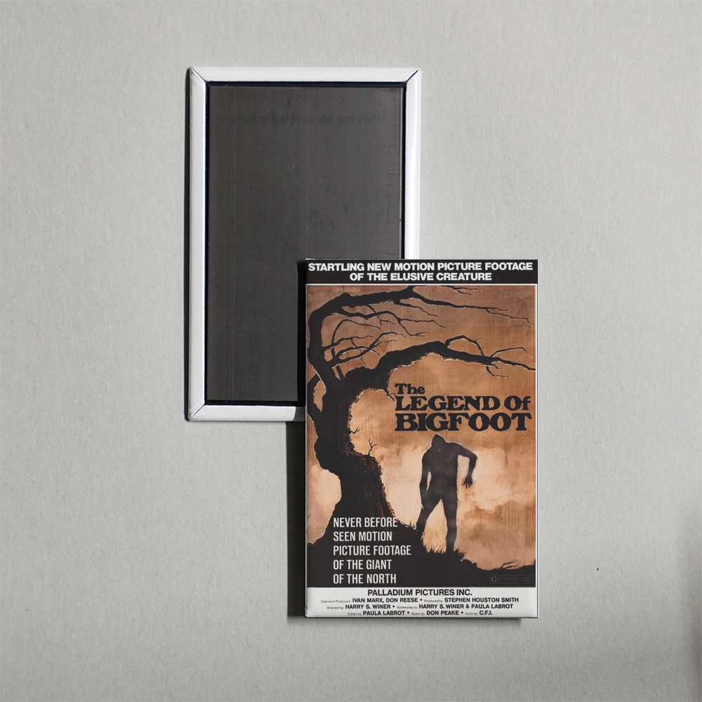 The Legend of Bigfoot Mini Movie Fridge Magnet