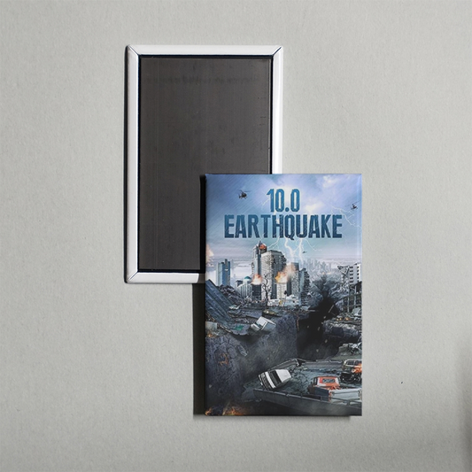 10.0 Earthquake Mini Movie Fridge Magnet