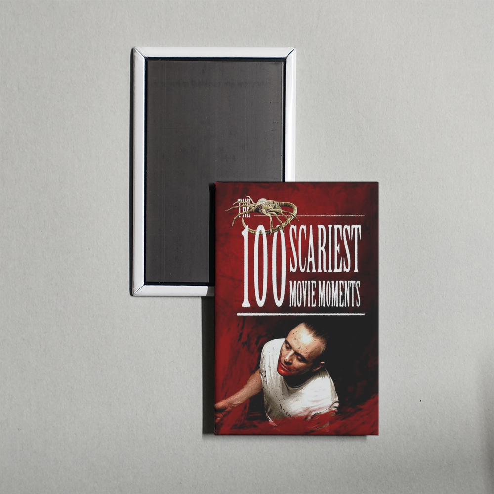 100 Scariest Movie Moments TV Show Fridge Magnet