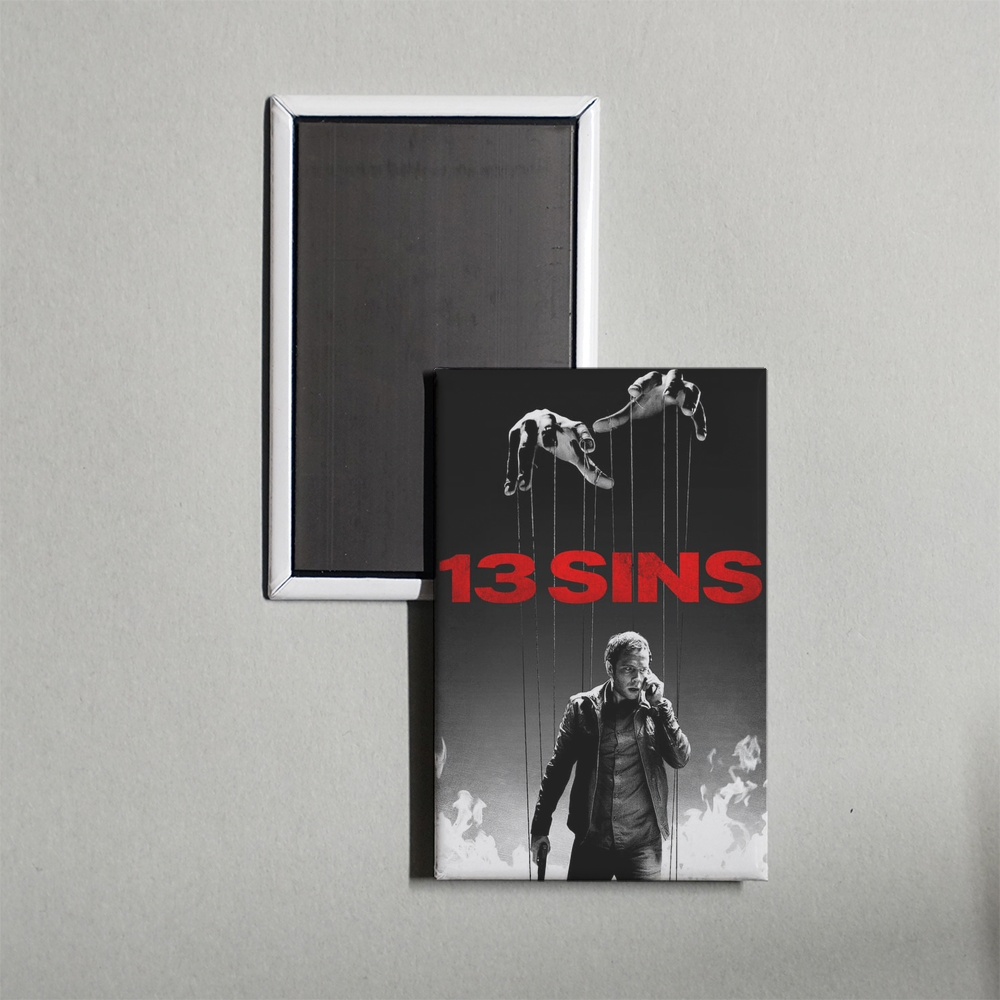 13 Sins Mini Movie Fridge Magnet
