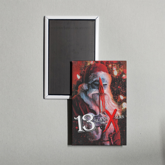13 Slays Till Xas Mini Movie Fridge Magnet