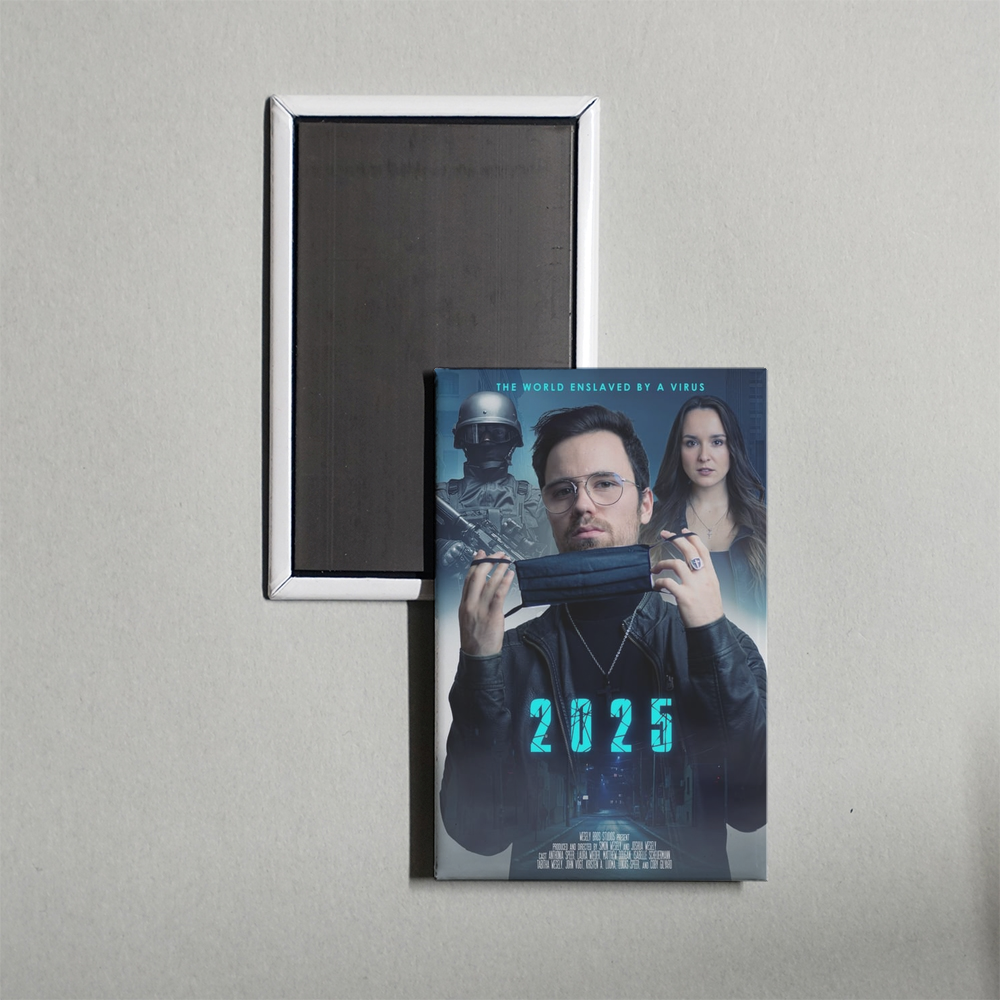 2025 The World Enslaved by a Virus Mini Movie Fridge Magnet
