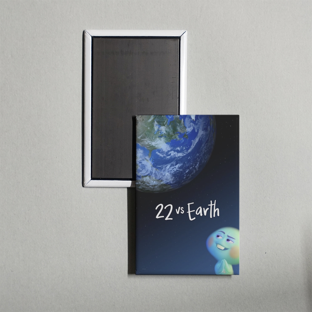 22 vs. Earth Mini Movie Fridge Magnet