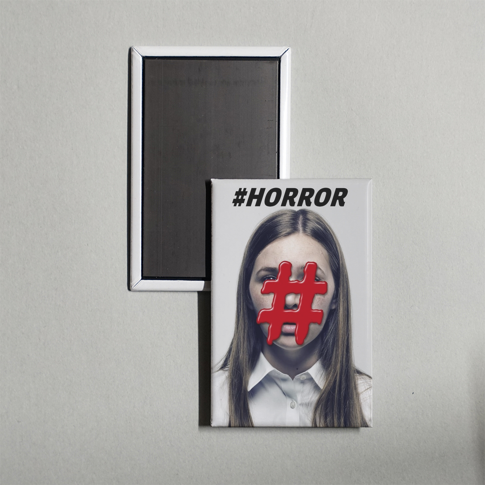 #Horror Mini Movie Fridge Magnet