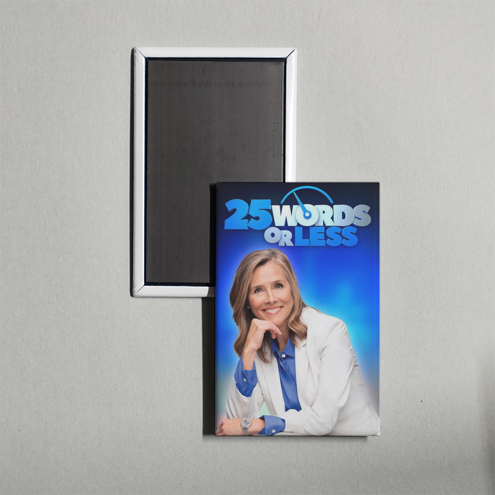 25 Words or Less TV Show Fridge Magnet