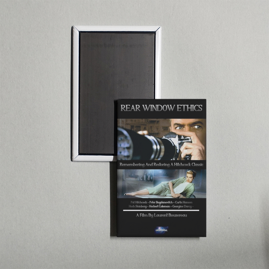 'Rear Window' Ethics Remembering and Restoring a Hitchcock Classic Mini Movie Fridge Magnet