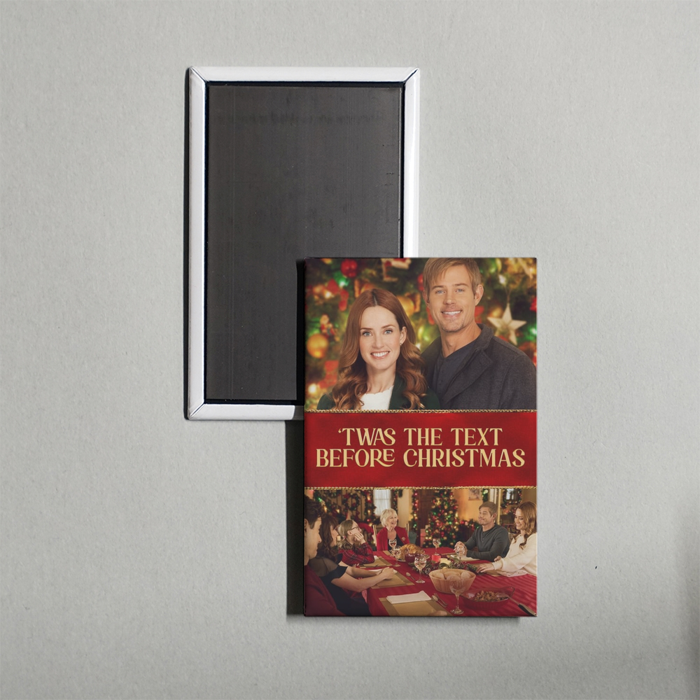 'Twas the Text Before Christmas Mini Movie Fridge Magnet