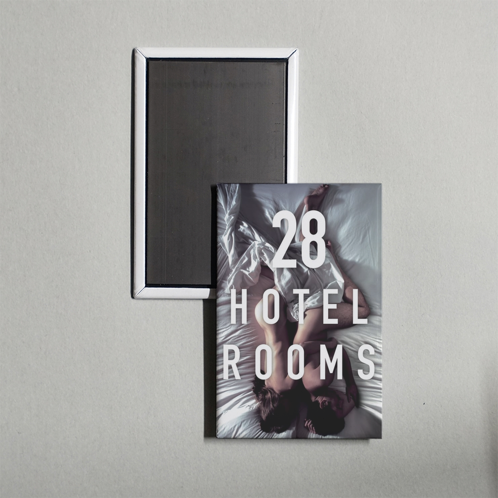 28 Hotel Rooms Mini Movie Fridge Magnet