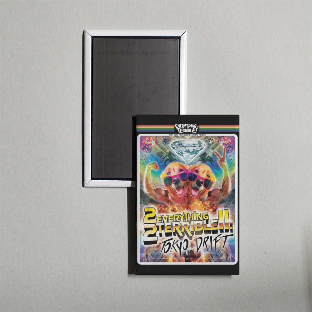2Everything2Terrible2 Tokyo Drift Mini Movie Fridge Magnet