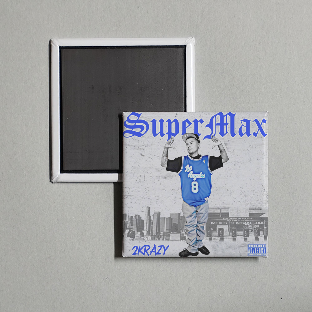 2KRAZY - 2K (SUPERMAX) Album Cover Fridge Magnet