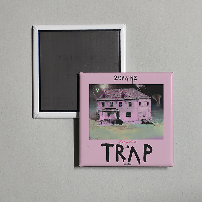 2 Chainz - Pretty Girls Like Trap Music Album Cover Fridge Magnet