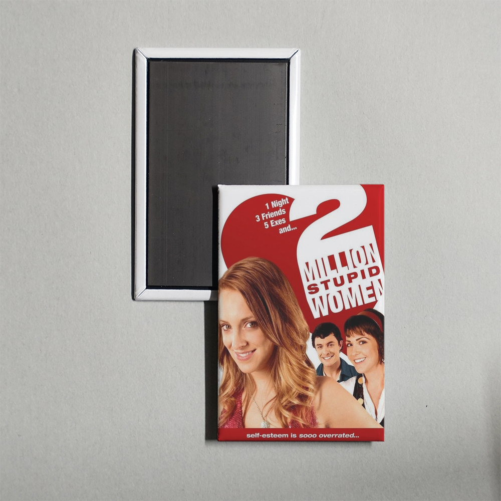 2 Million Stupid Women Mini Movie Fridge Magnet
