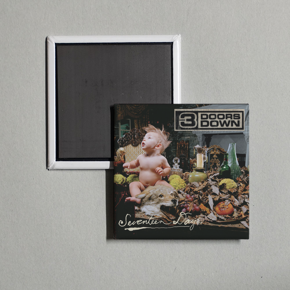 3 Doors Down - Seventeen Days Album Cover Fridge Magnet