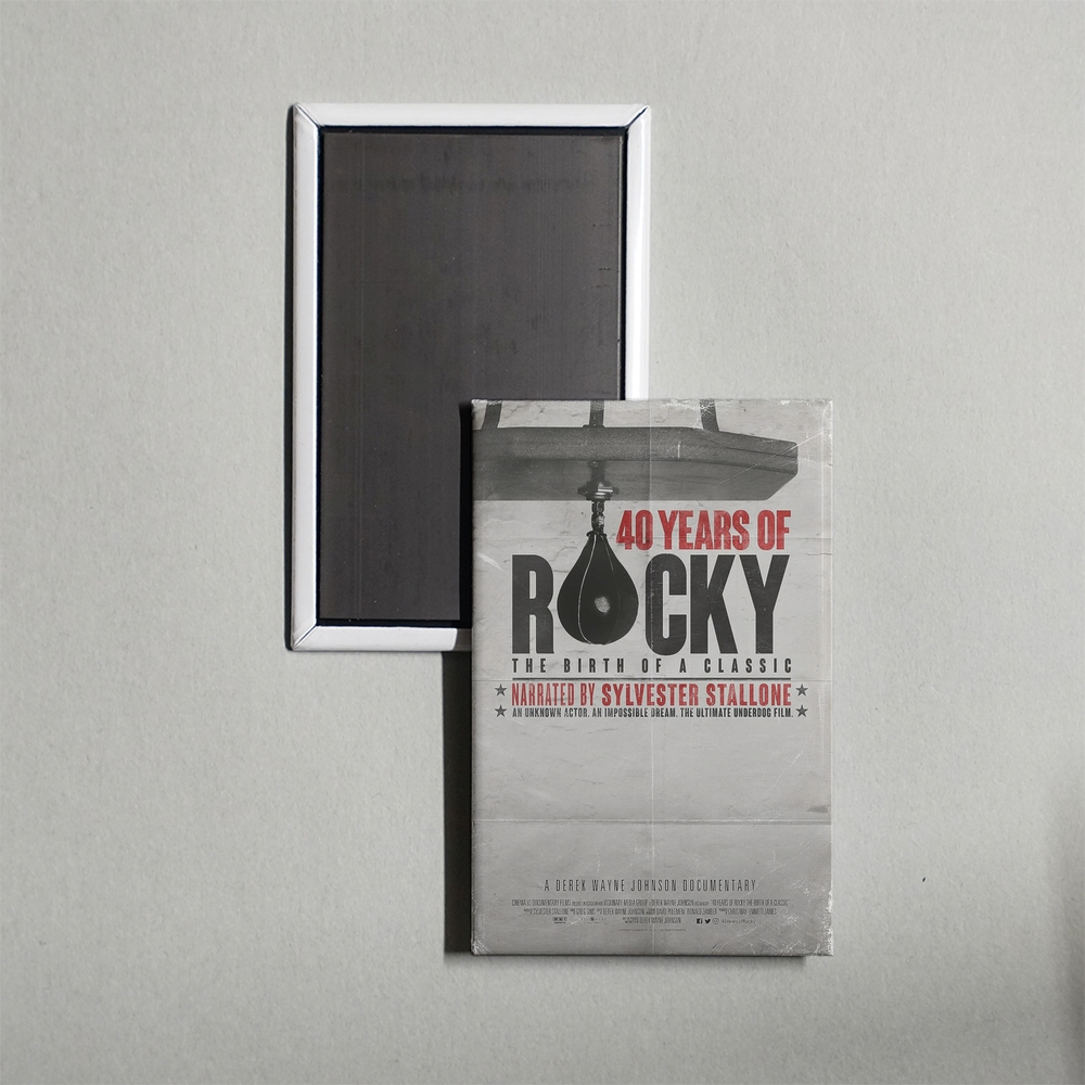 40 Years of Rocky The Birth of a Classic Mini Movie Fridge Magnet