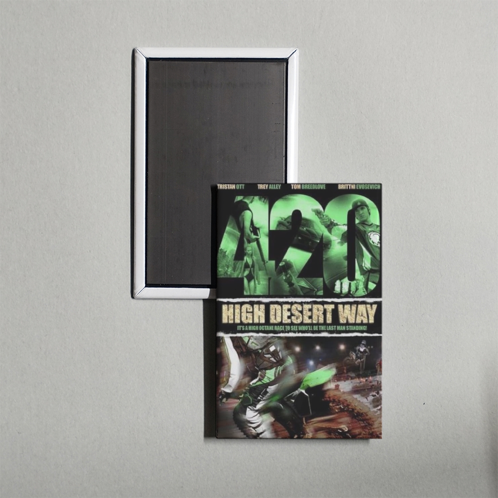 420 High Desert Way Mini Movie Fridge Magnet