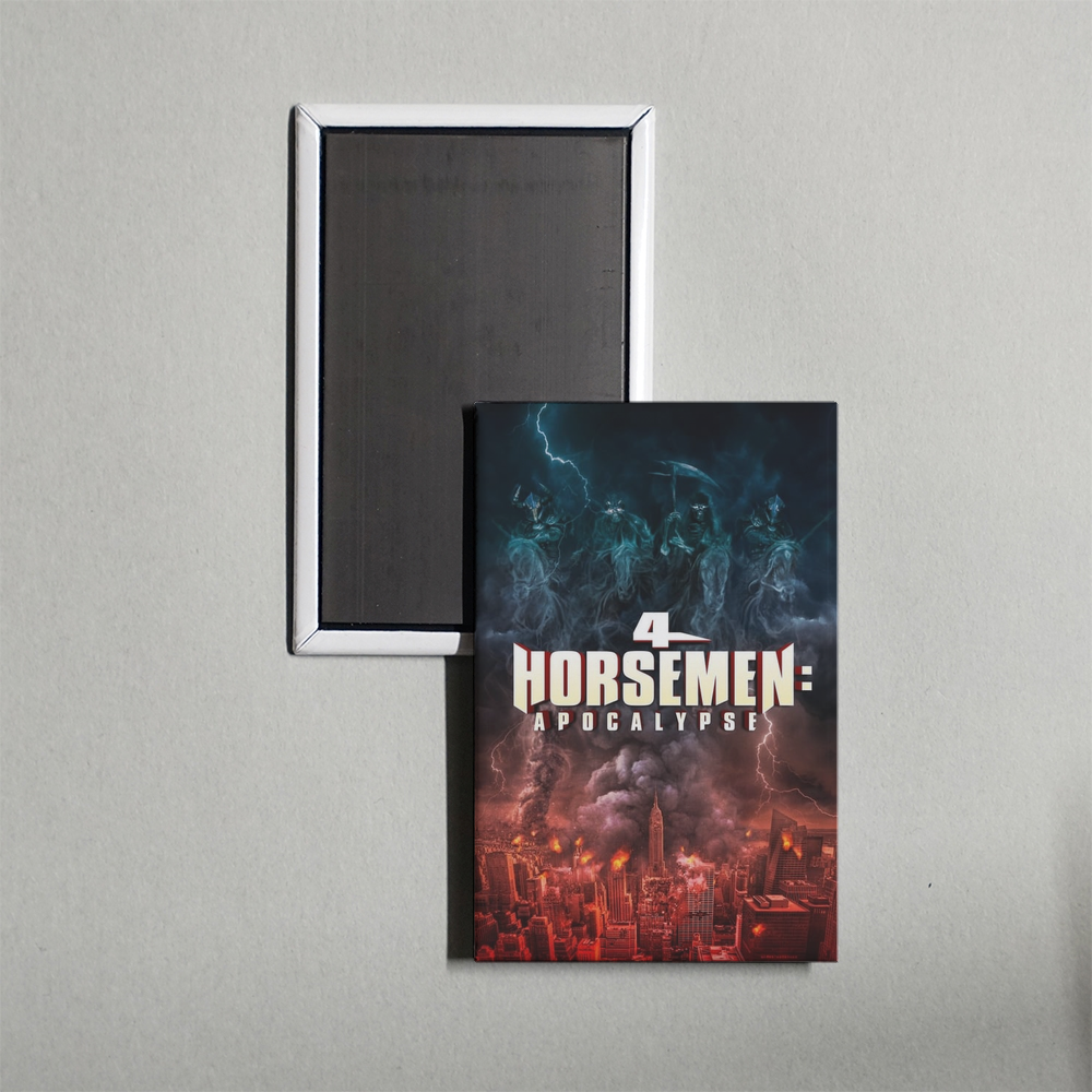 4 Horsemen Apocalypse Mini Movie Fridge Magnet