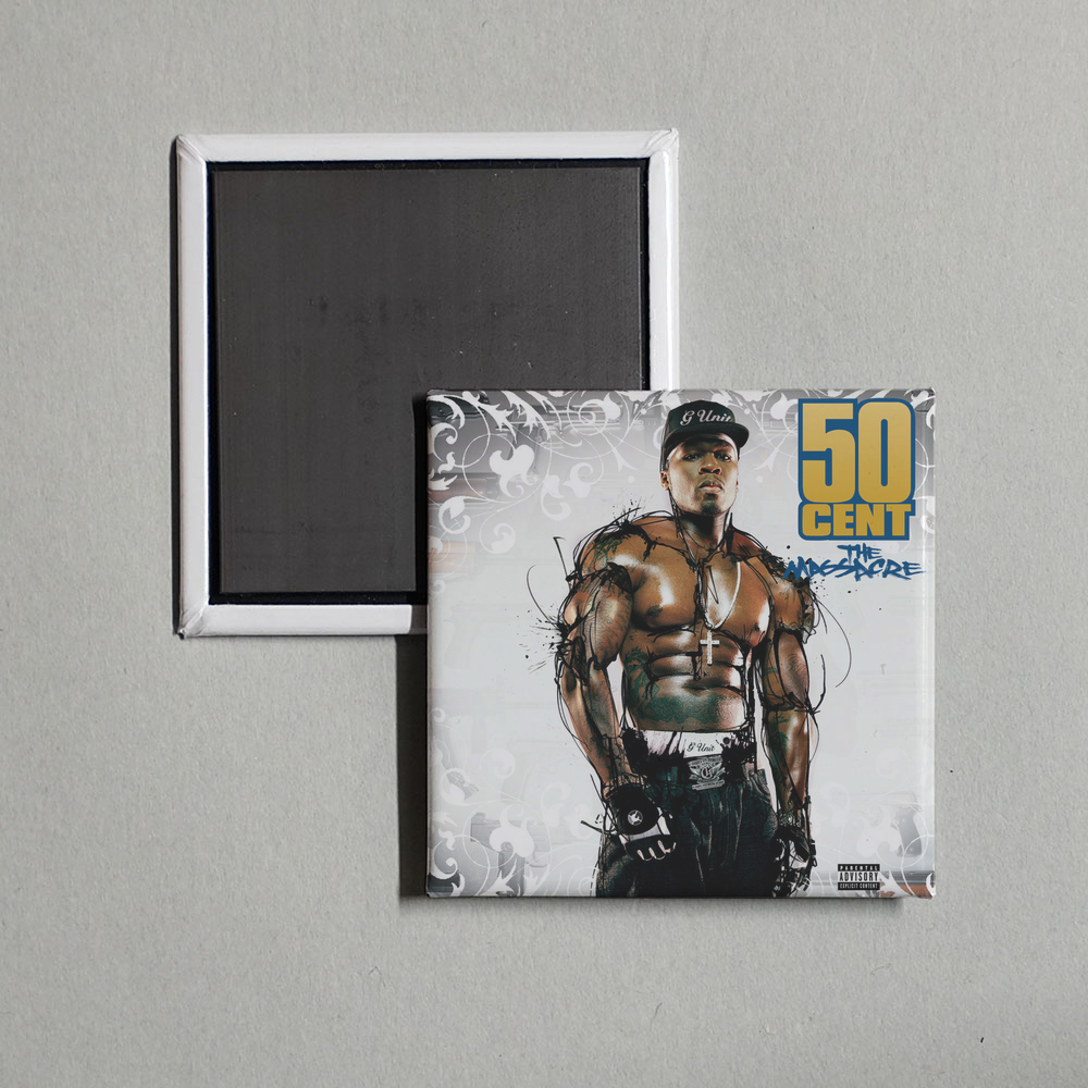50 Cent - The Massacre Album Cover Fridge Magnet
