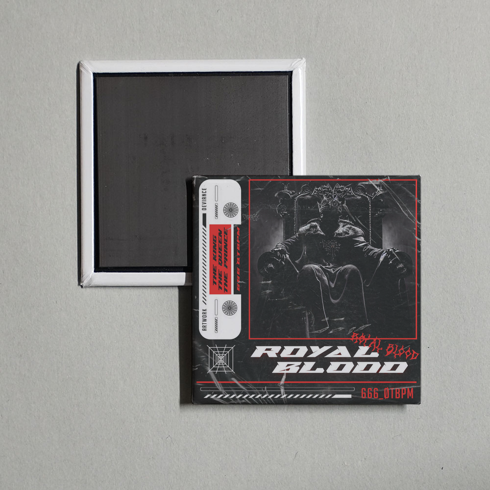 666_ØTBPM - ROYAL BLOOD Album Cover Fridge Magnet
