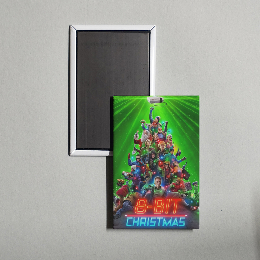 8-Bit Christmas Mini Movie Fridge Magnet