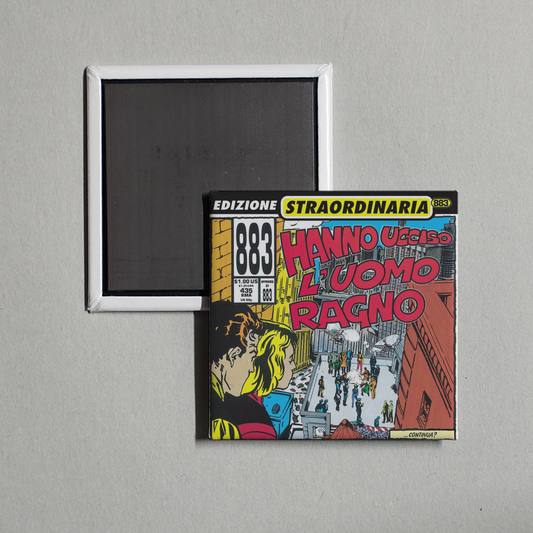 883 - Hanno Ucciso L'uomo Ragno Album Cover Fridge Magnet