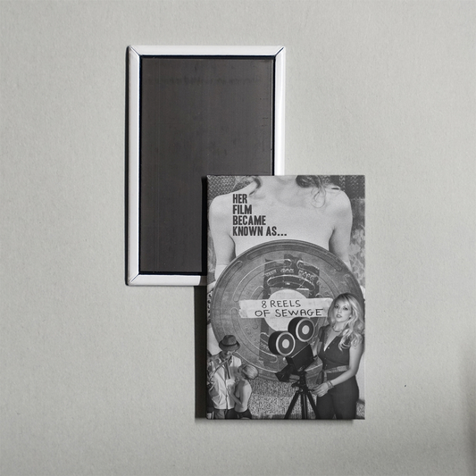 8 Reels of Sewage Mini Movie Fridge Magnet