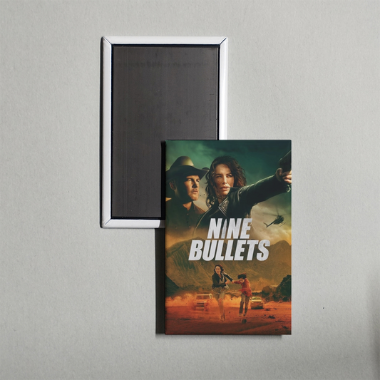 9 Bullets Mini Movie Fridge Magnet
