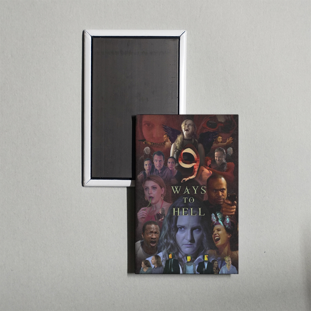 9 Ways to Hell Mini Movie Fridge Magnet
