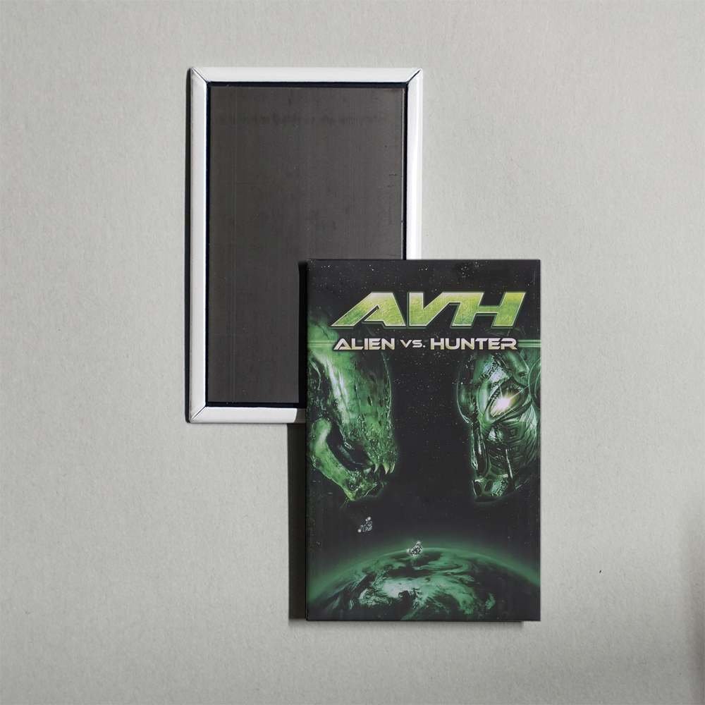 AVH Alien vs. Hunter Mini Movie Fridge Magnet