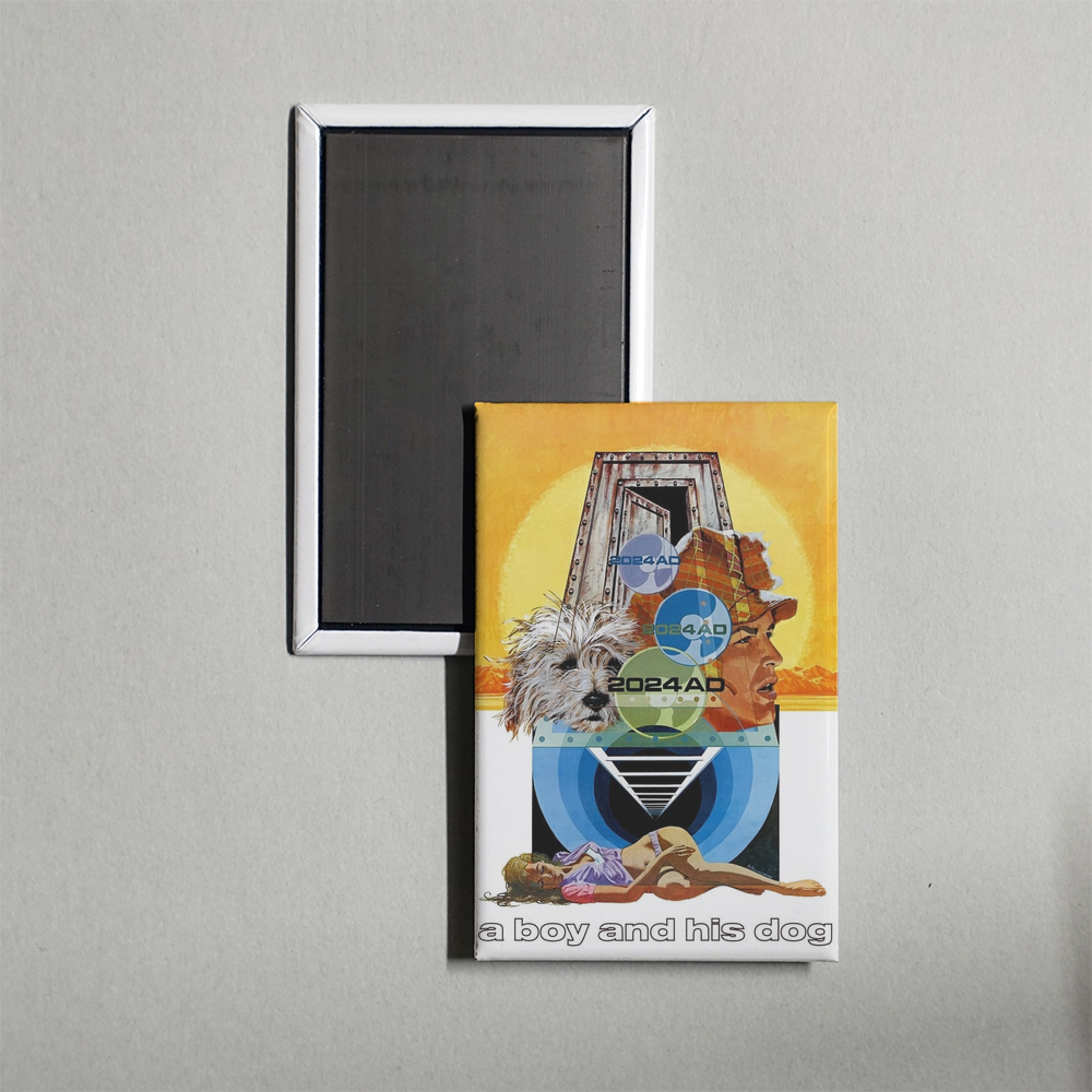 A Boy and His Dog Mini Movie Fridge Magnet