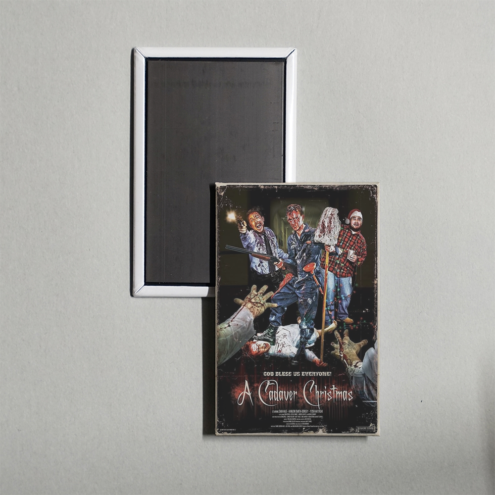 A Cadaver Christmas Mini Movie Fridge Magnet