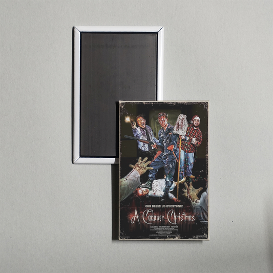 A Cadaver Christmas Mini Movie Fridge Magnet