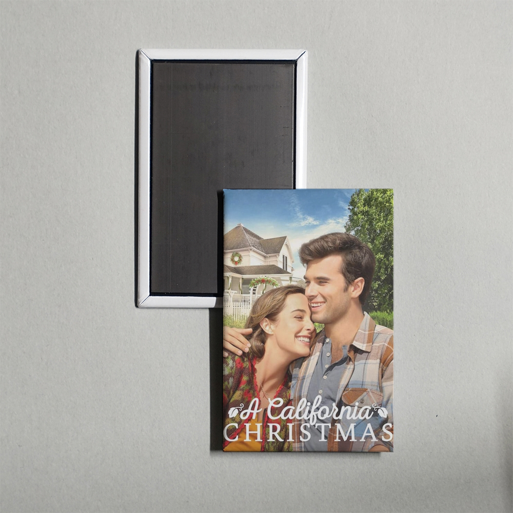 A California Christmas Mini Movie Fridge Magnet