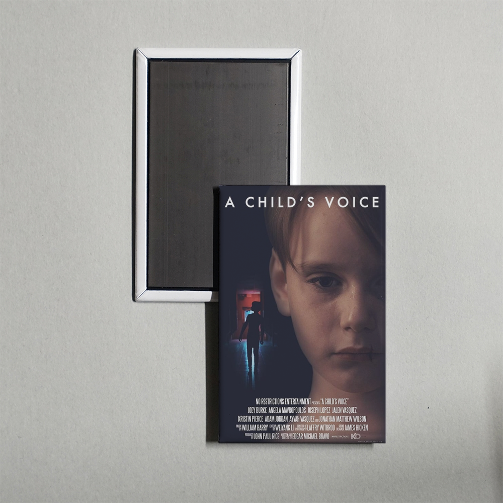 A Child's Voice Mini Movie Fridge Magnet