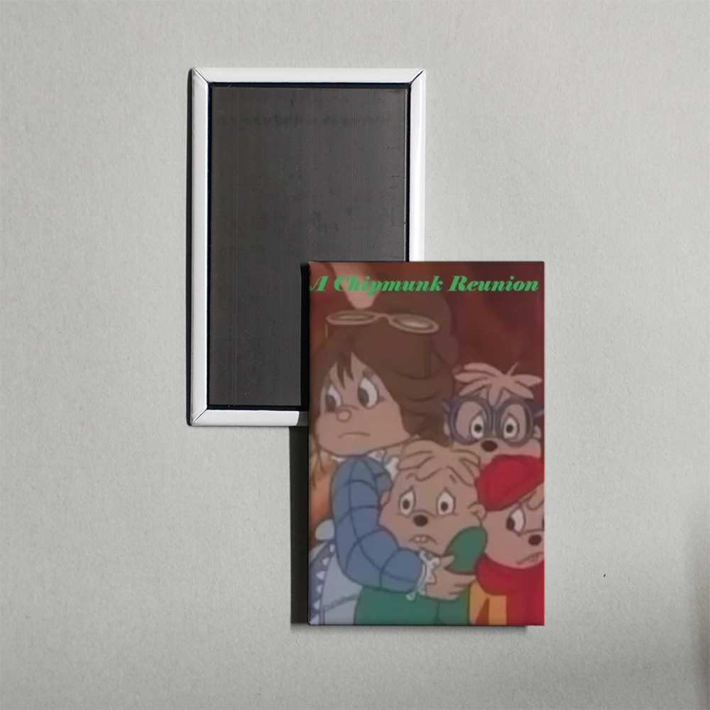 A Chipmunk Reunion Mini Movie Fridge Magnet