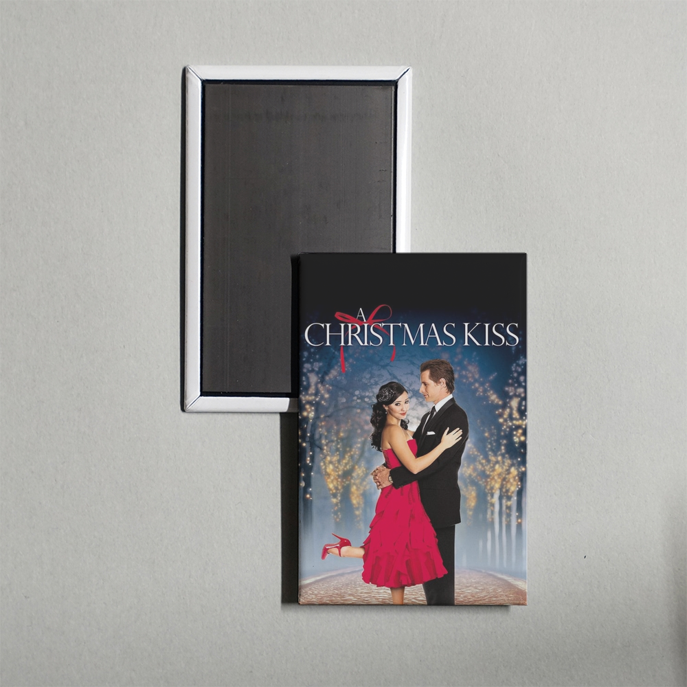 A Christmas Kiss Mini Movie Fridge Magnet