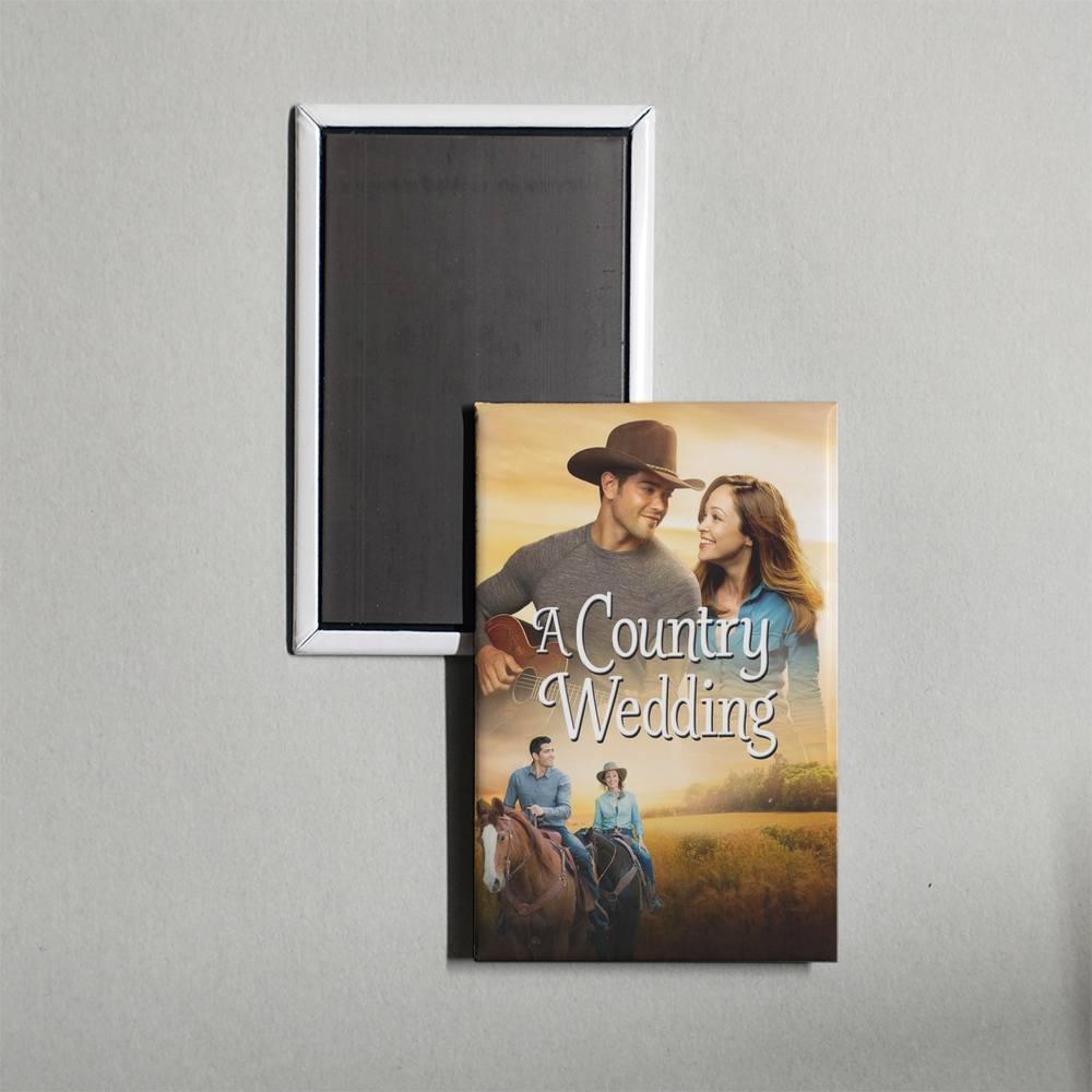 A Country Wedding Mini Movie Fridge Magnet