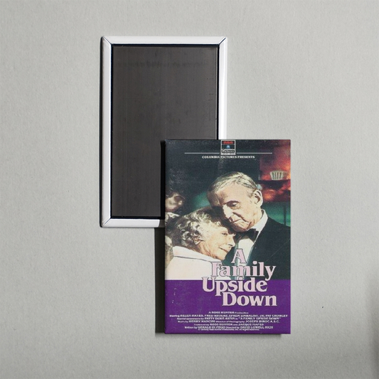 A Family Upside Down Mini Movie Fridge Magnet