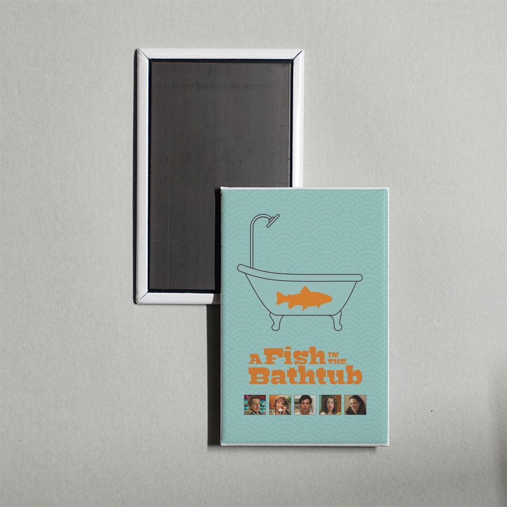 A Fish in the Bathtub Mini Movie Fridge Magnet