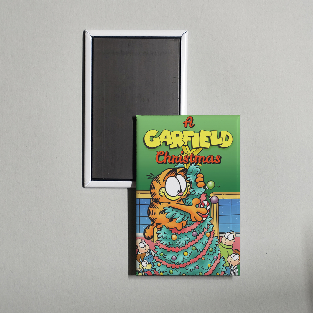 A Garfield Christmas Mini Movie Fridge Magnet
