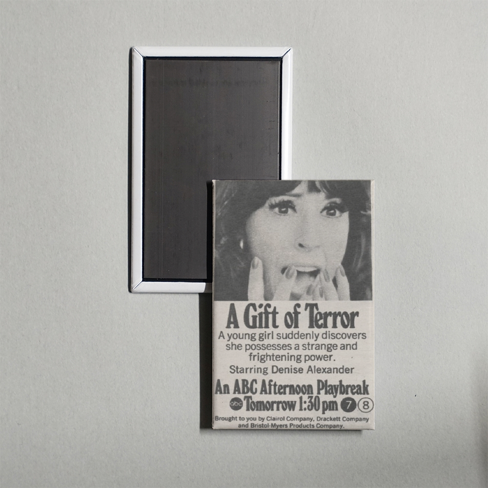 A Gift of Terror Mini Movie Fridge Magnet