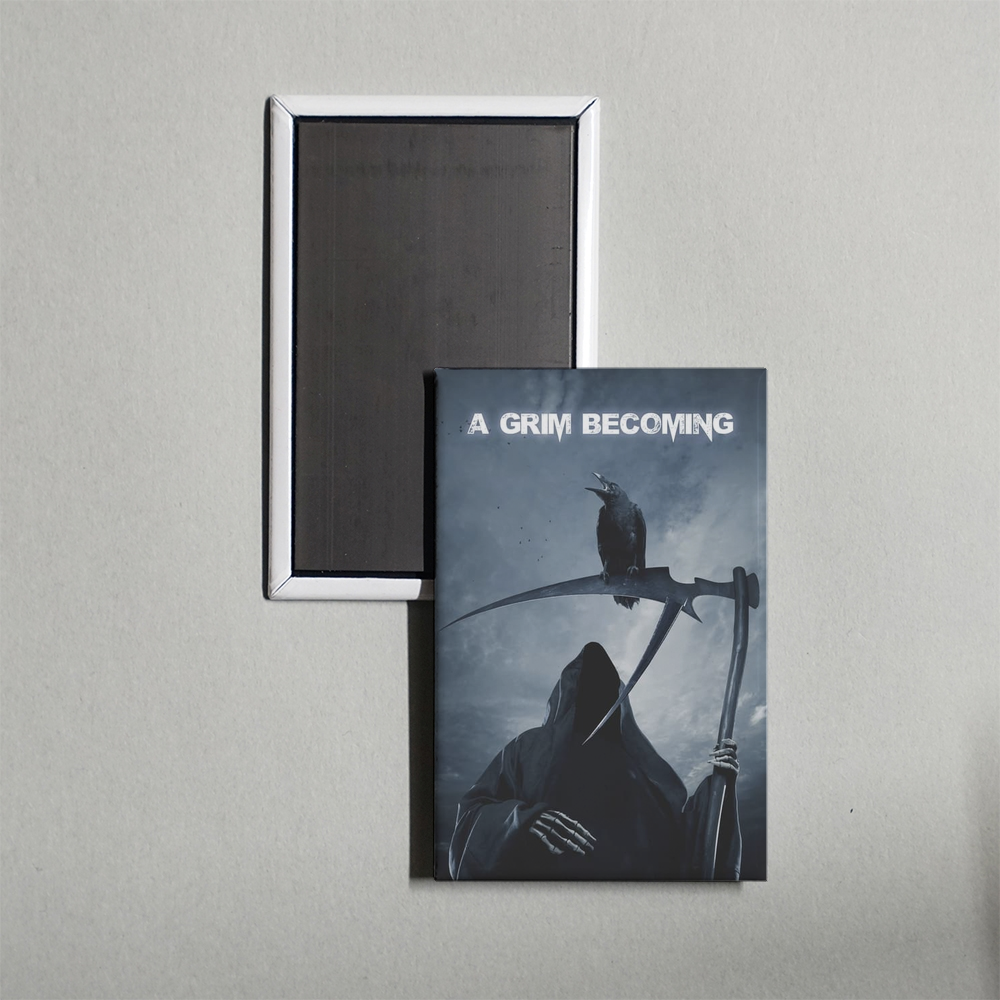 A Grim Becoming Mini Movie Fridge Magnet