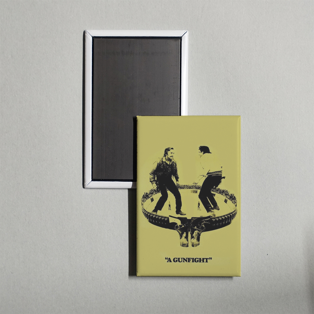 A Gunfight Mini Movie Fridge Magnet
