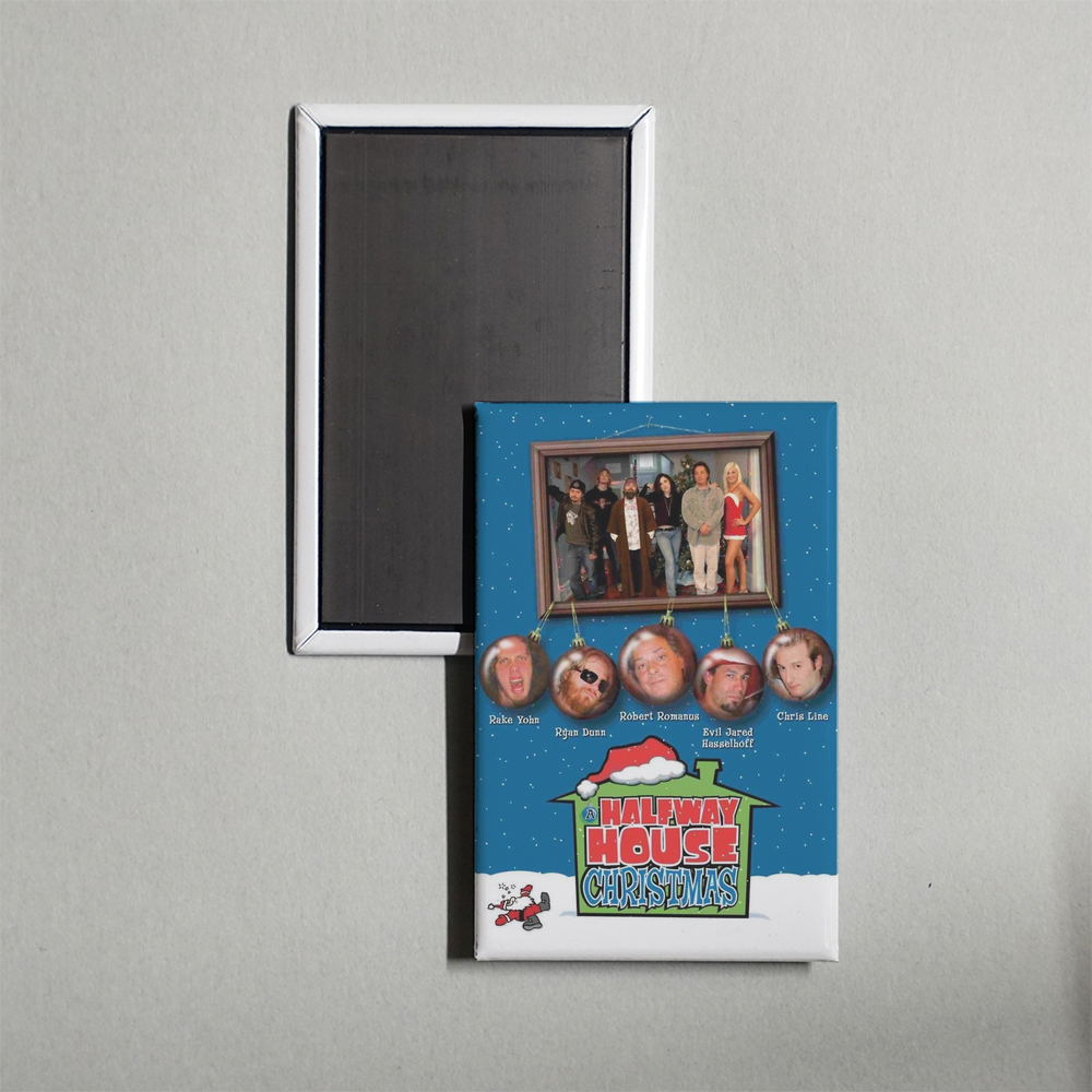 A Halfway House Christmas Mini Movie Fridge Magnet