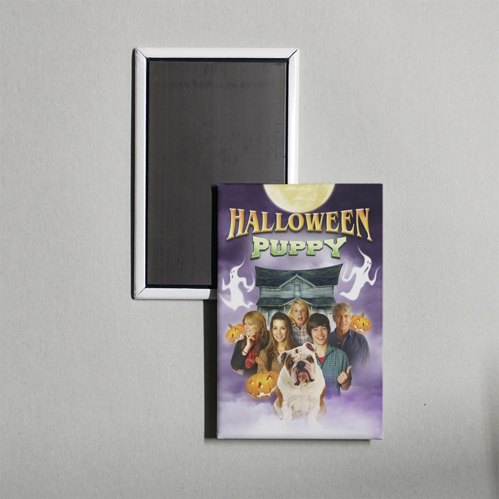 A Halloween Puppy Mini Movie Fridge Magnet