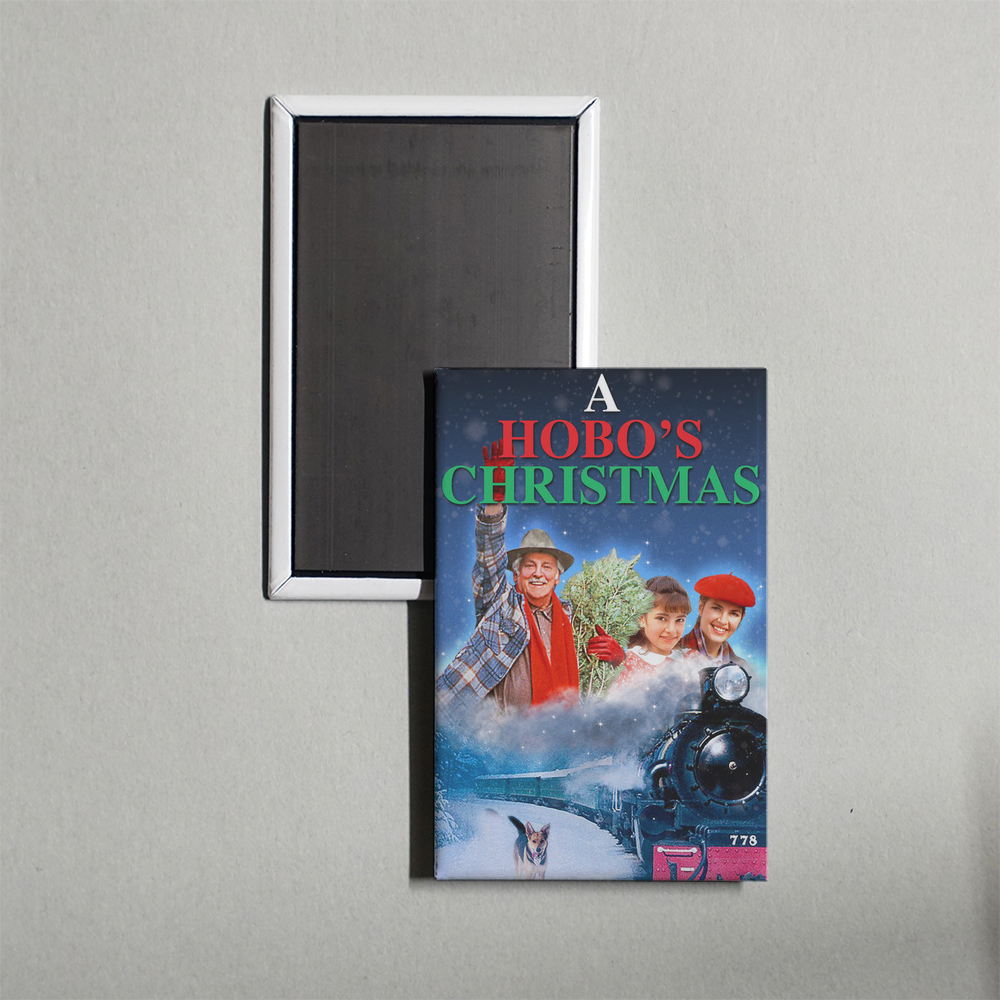 A Hobo's Christmas Mini Movie Fridge Magnet