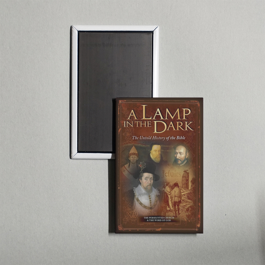 A Lamp in the Dark The Untold History of the Bible Mini Movie Fridge Magnet