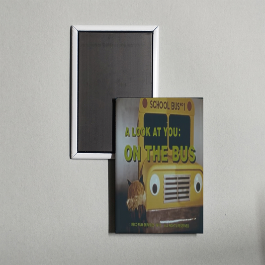 A Look at You On the Bus Mini Movie Fridge Magnet