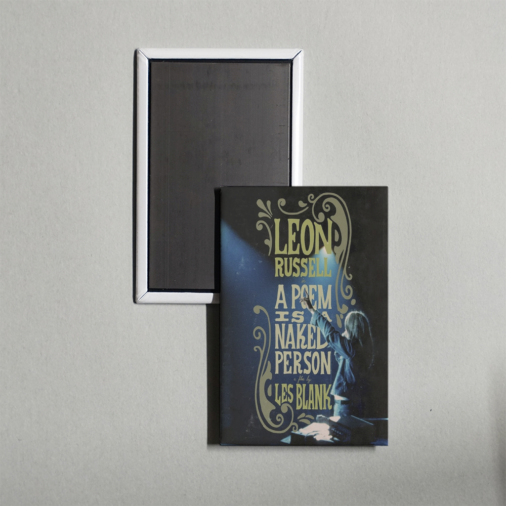 A Poem Is a Naked Person Mini Movie Fridge Magnet